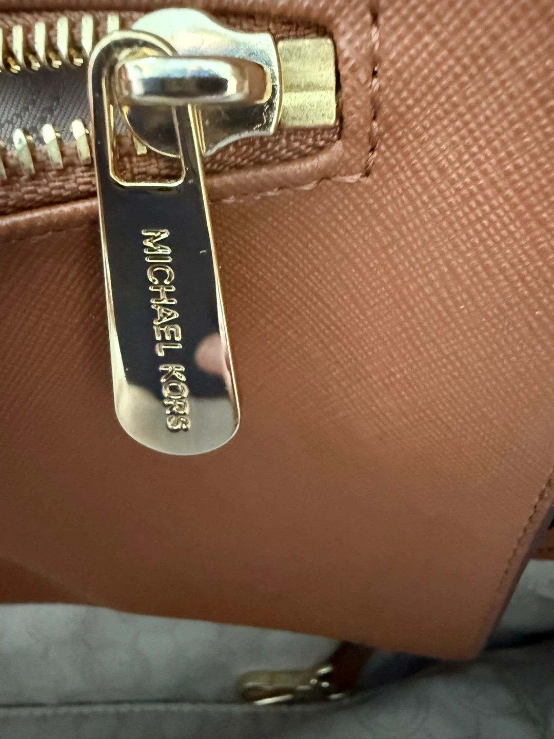 Michael Kors Jet Set Travel Tote Bag - Brown Saffiano Leather