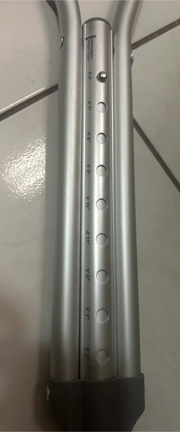 Adjustable Aluminum Crutches (Pair) - photo 4