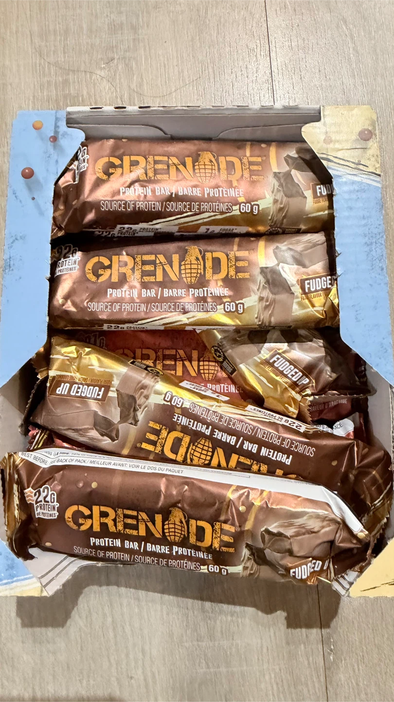 Grenade Fudge Brownie Protein Bars (60g each)