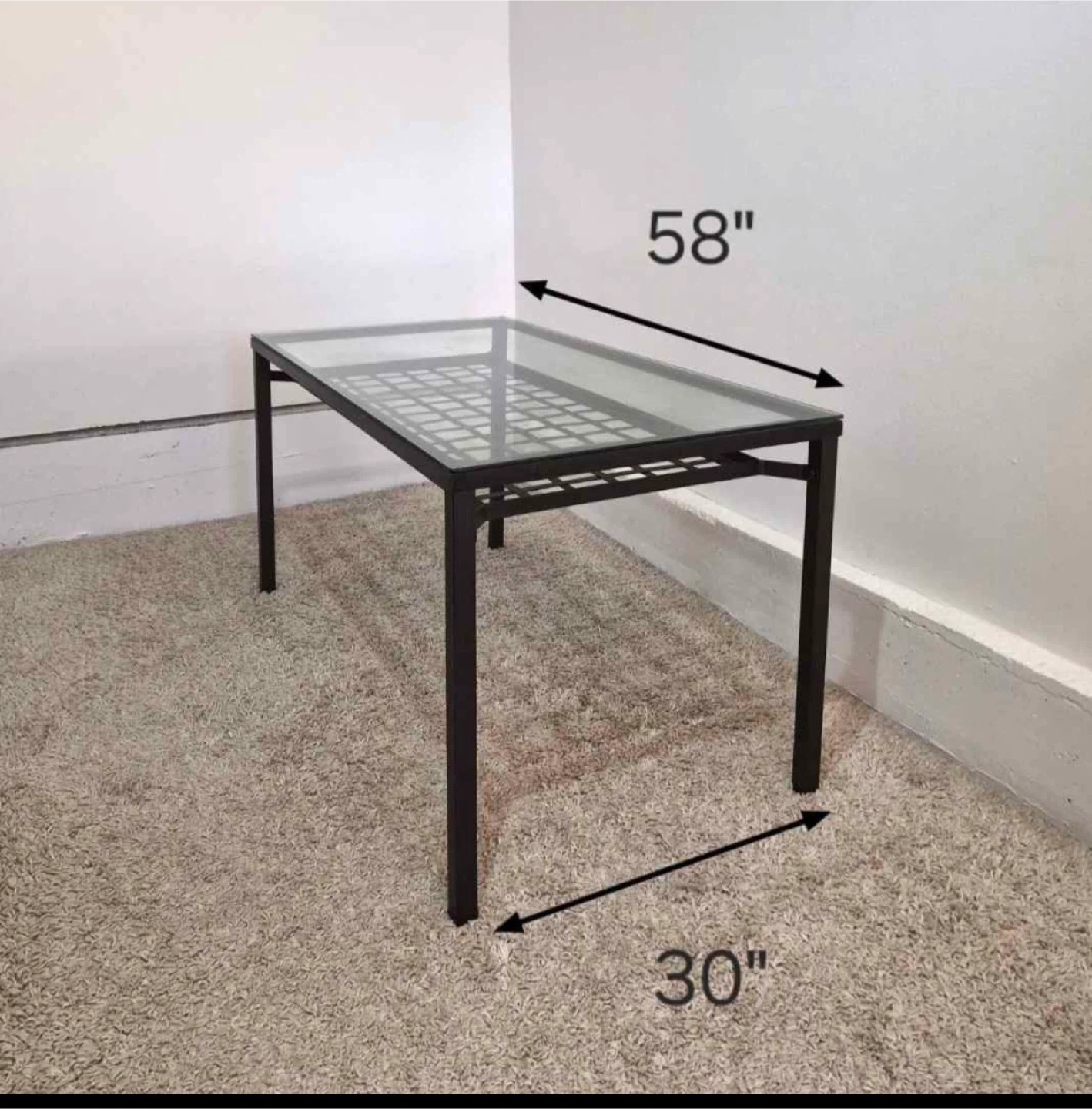 IKEA dining table with chairs  - 58" x 30" - photo 2