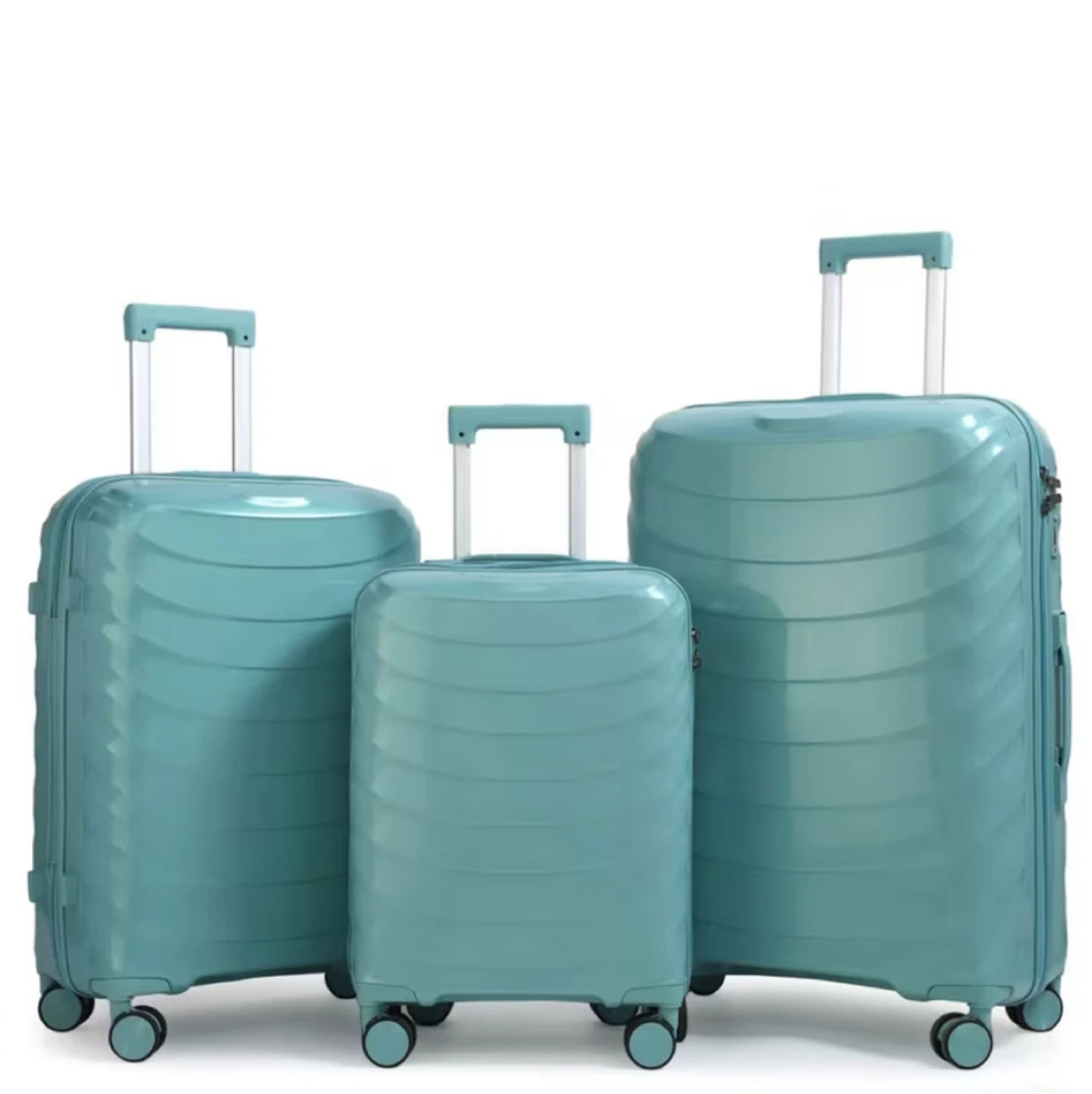 Teal Hardshell Luggage Set (3 Piece)