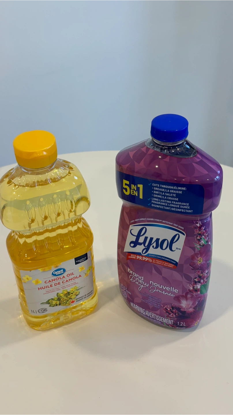 Great Value Canola Oil & Lysol All-Purpose Cleaner