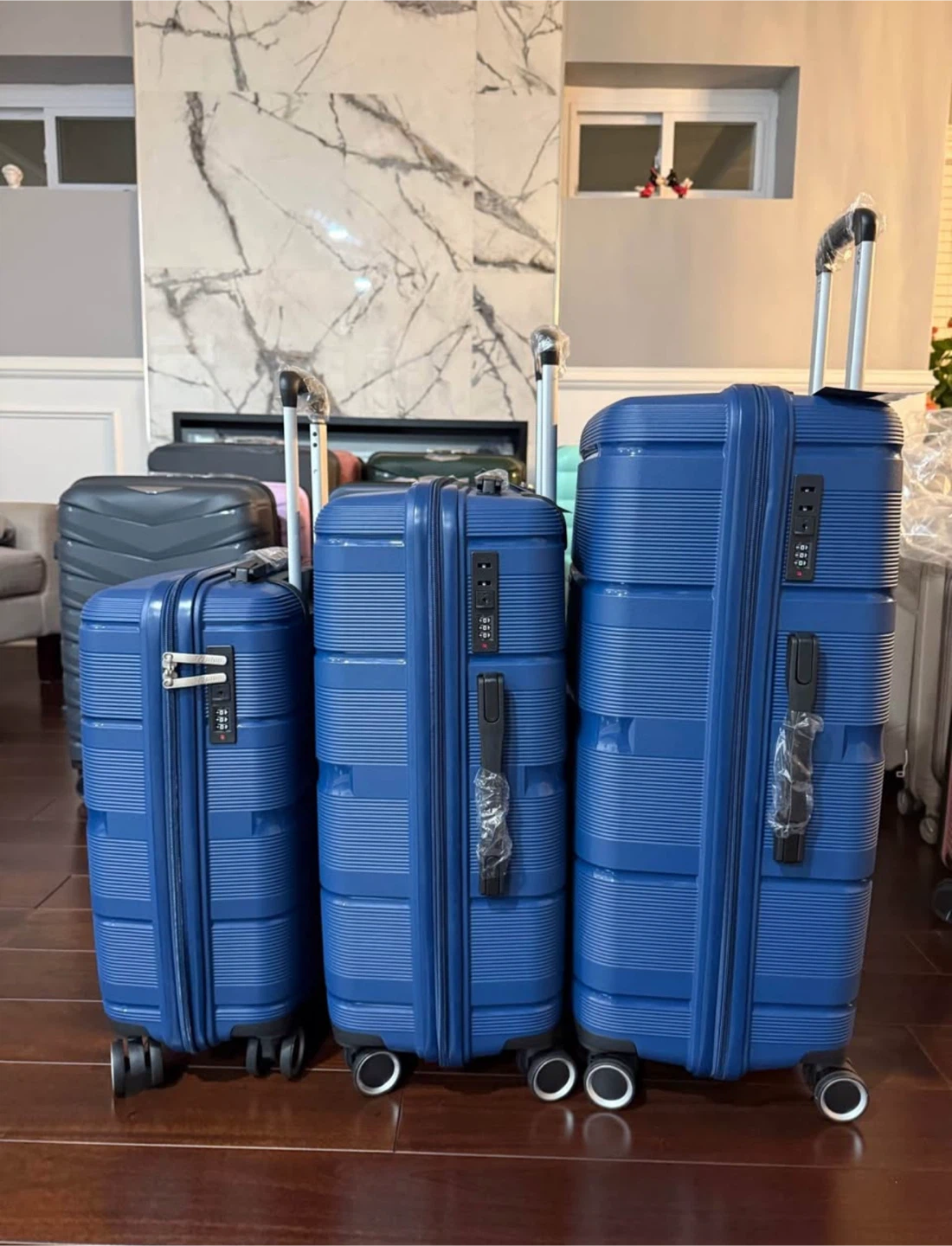 Blue Hardside Luggage Set - photo 2