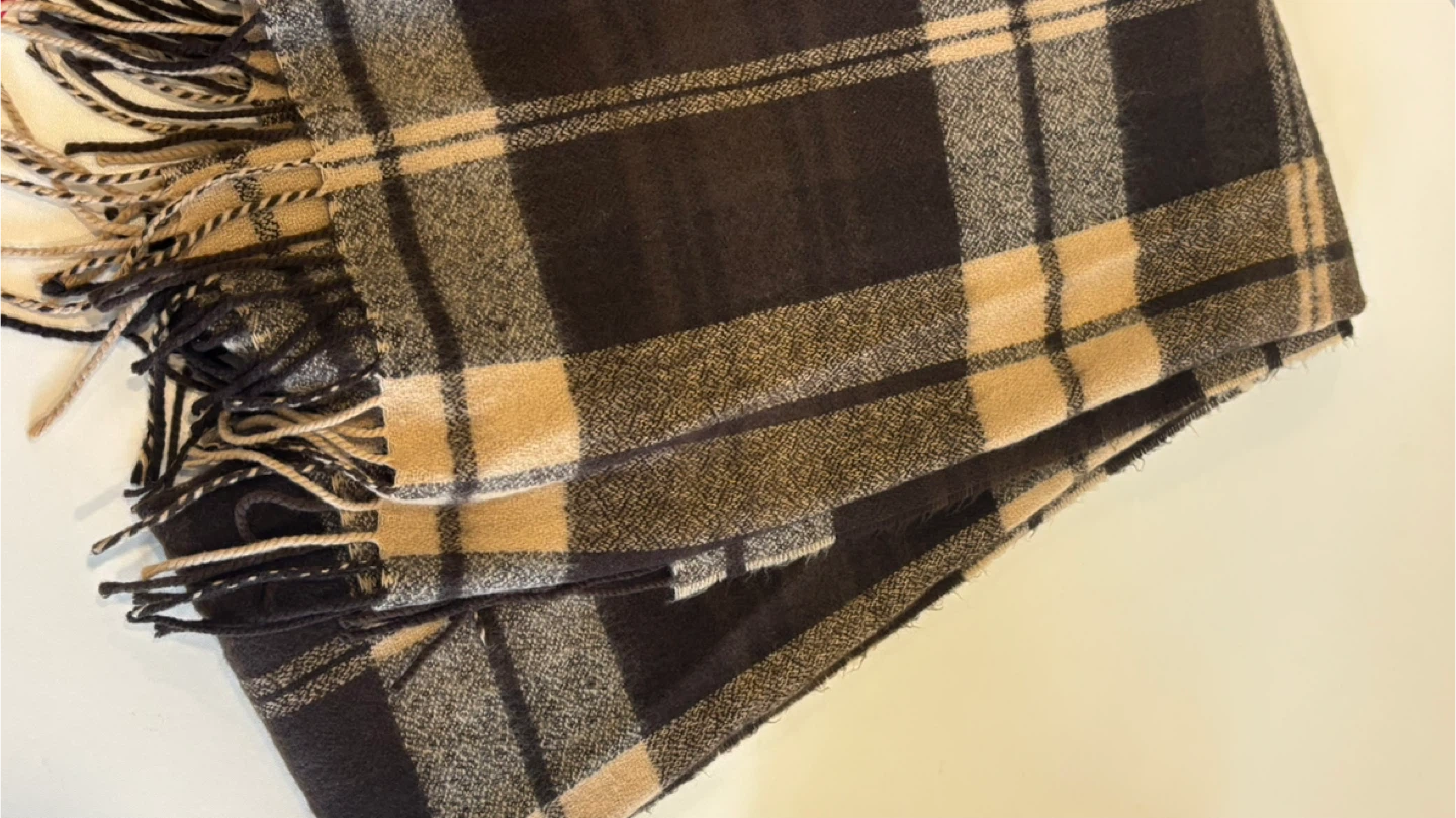 Checkered scarf