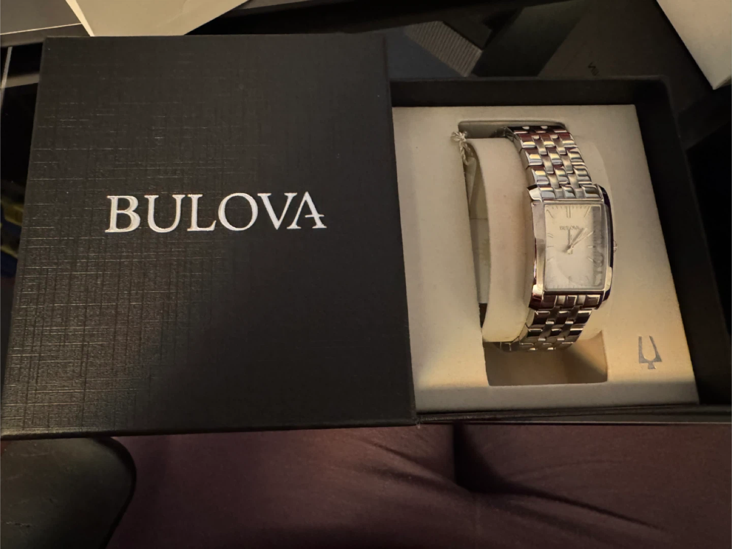 Brand New Women’s Bulova Rectangular Dial Watch