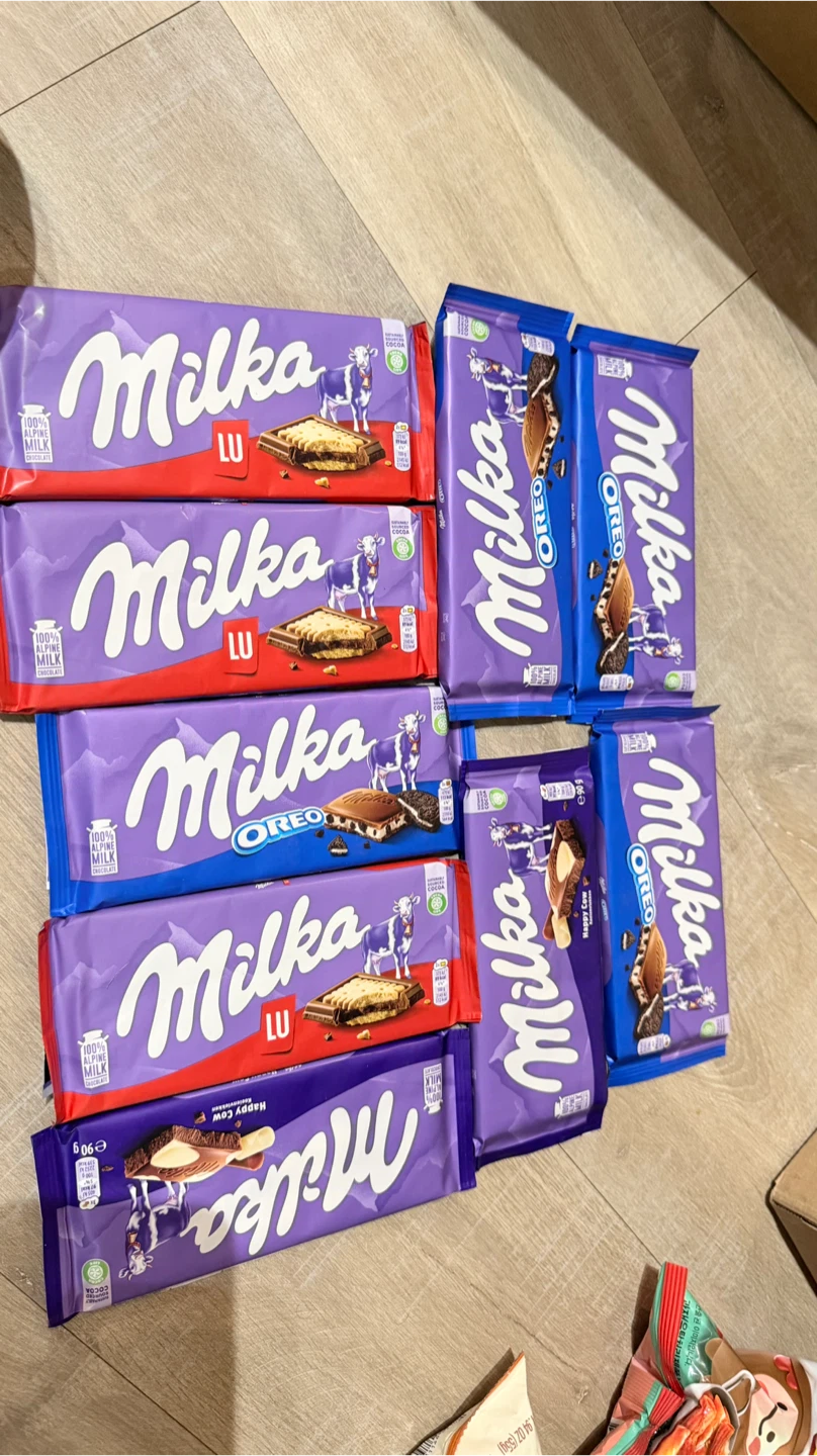 Milka Chocolate Bars - LU, Oreo, Happy Cow