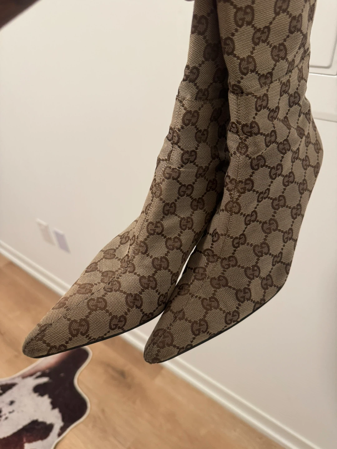 Gucci Monogram Canvas Boots - Size 39.5 C - photo 2