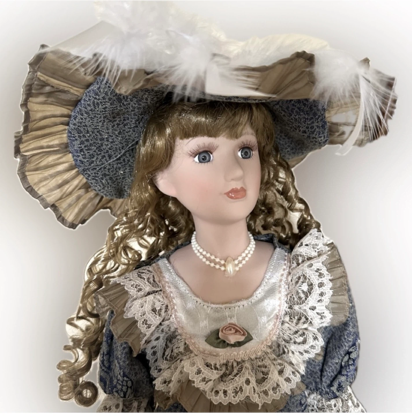 Brand new in the box porcelain collectable doll