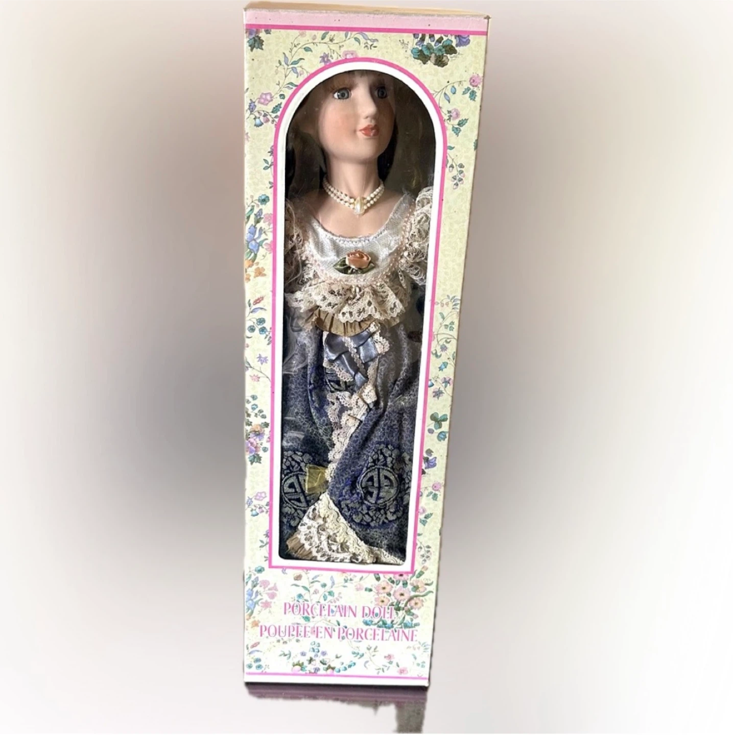 Brand new in the box porcelain collectable doll - photo 2
