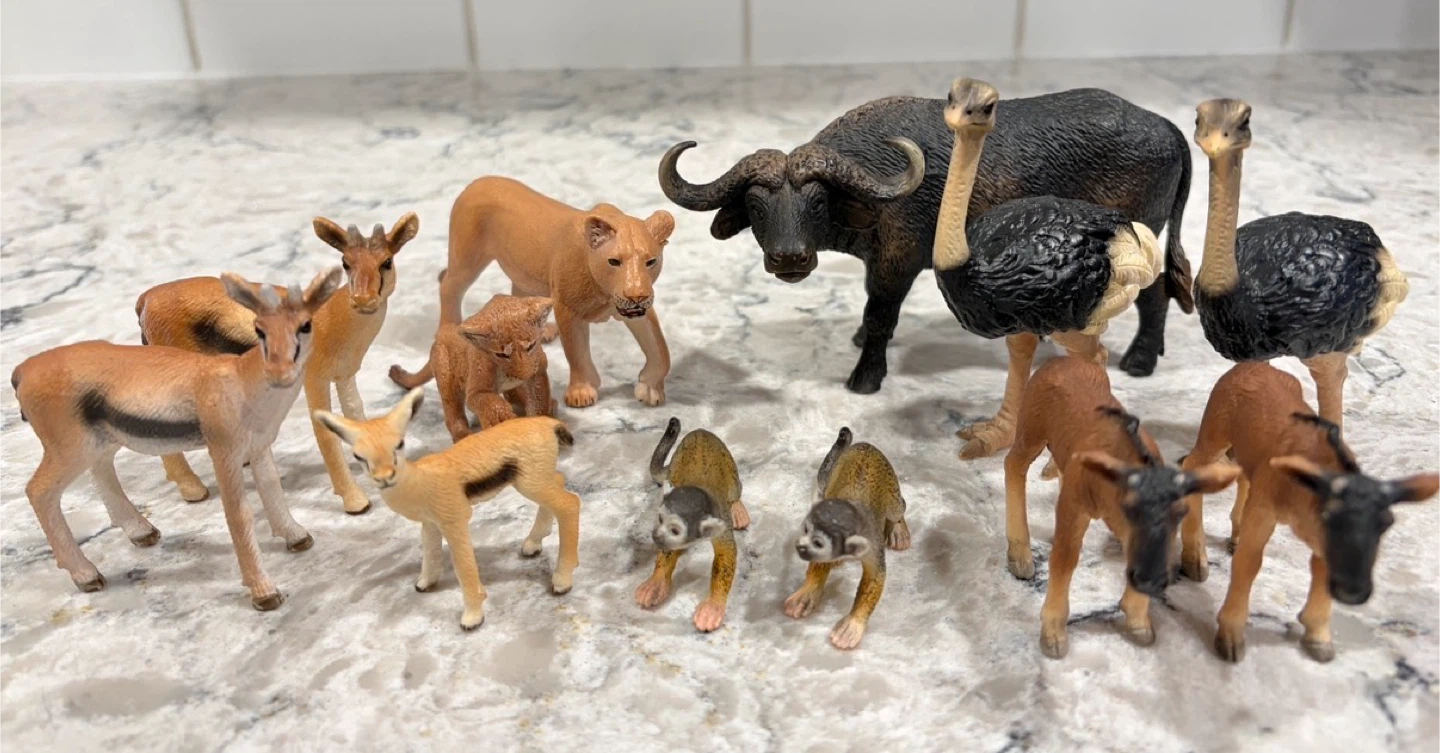 Schleich Safari/Jungle Animal Collector Toys ($ in description)