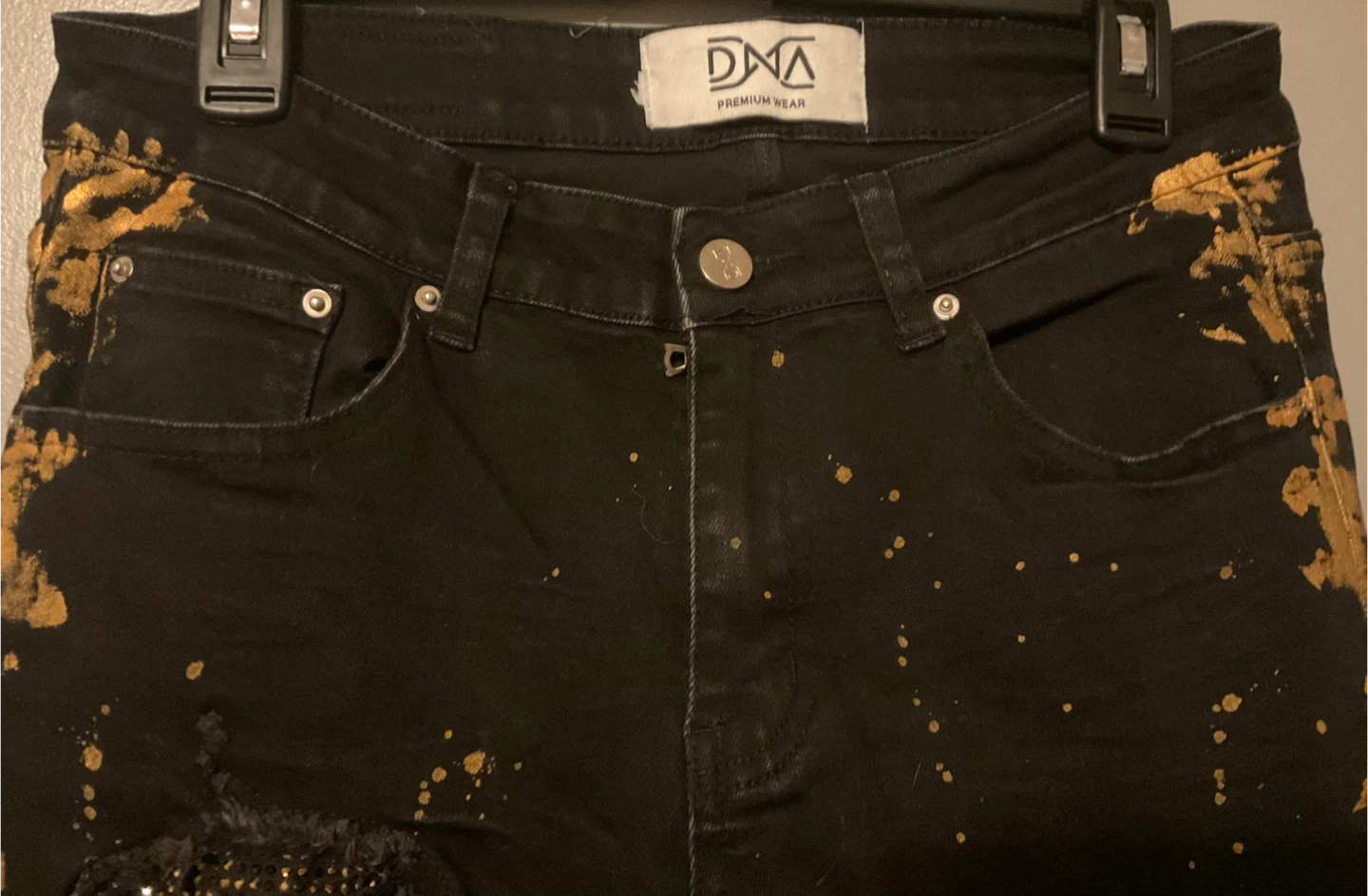 Mens DMA Premium Wear Black Jeans - photo 3