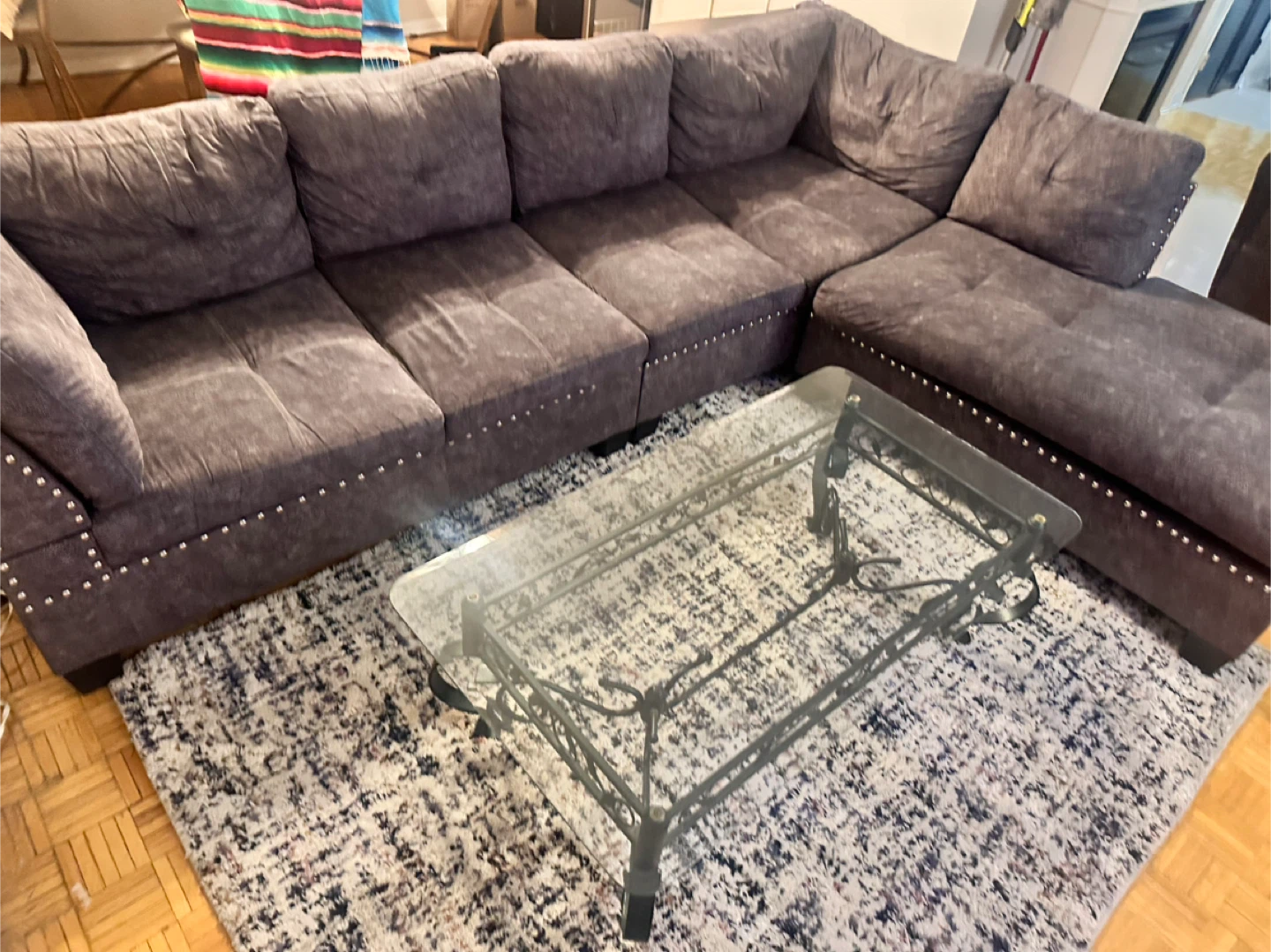 Grey L couch - photo 2