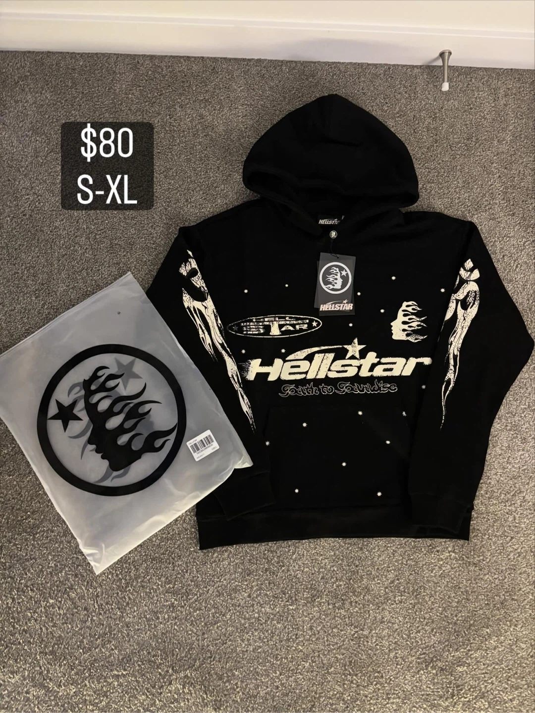 HELLSTAR HOODIES FOR SALE (M)