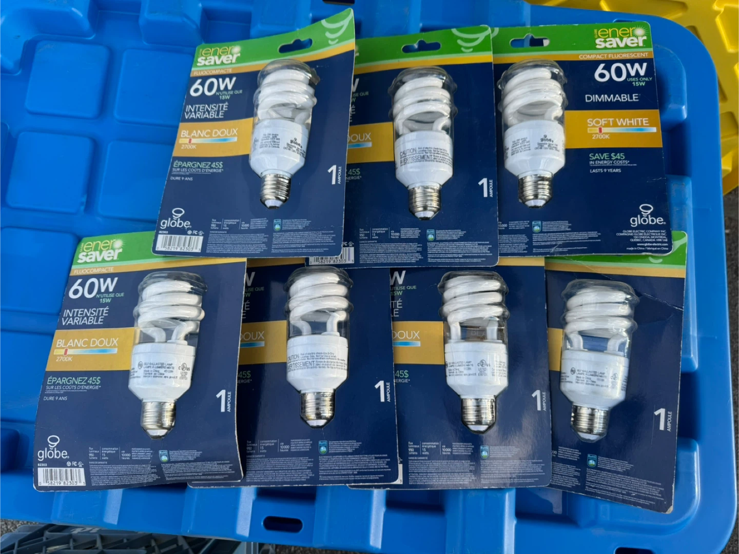Globe Ener Saver Compact Fluorescent Light Bulbs - Soft White