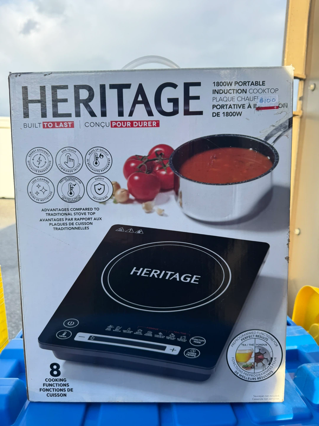 Heritage 1800W Portable Induction Cooktop