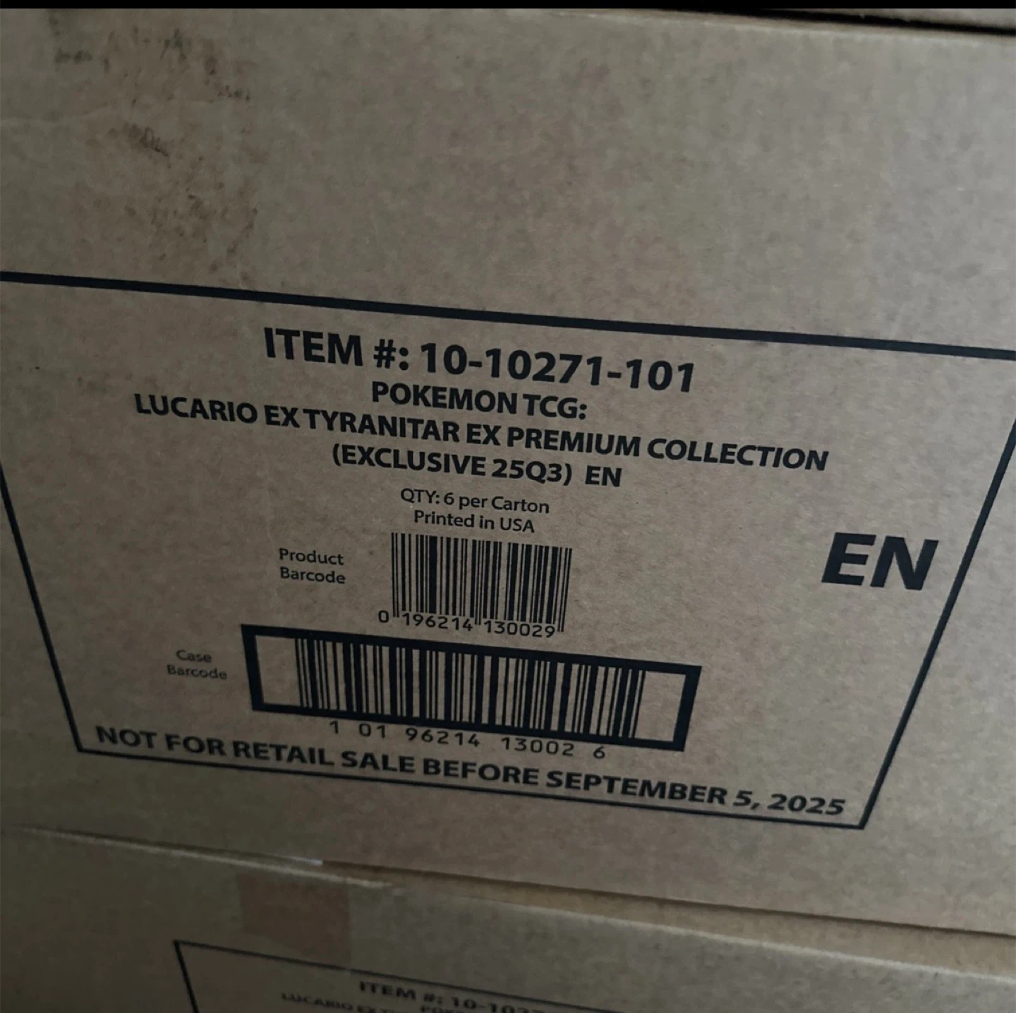 Pokemon Lucario Ex Prismatic Evolutions Premium Collection Case