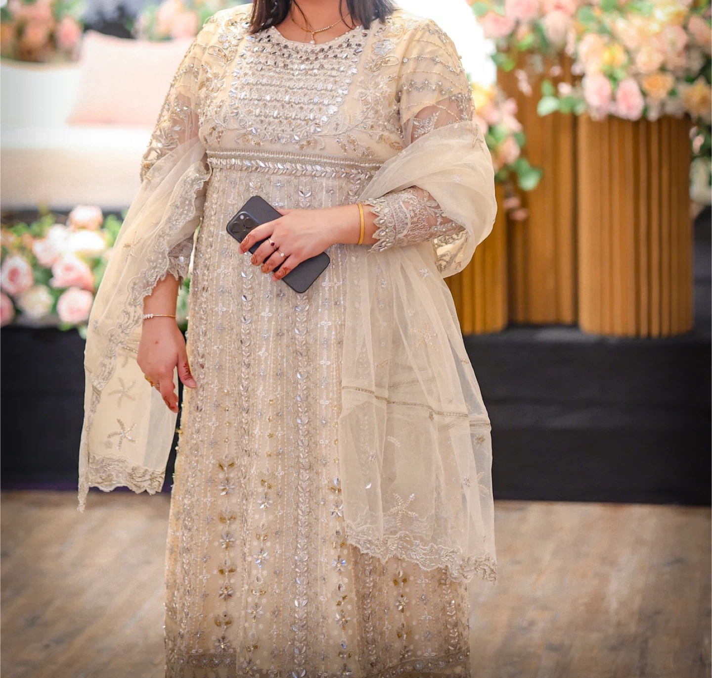 Asim Jofa Embellished Formal Dress with Dupatta & Trouser - photo 3
