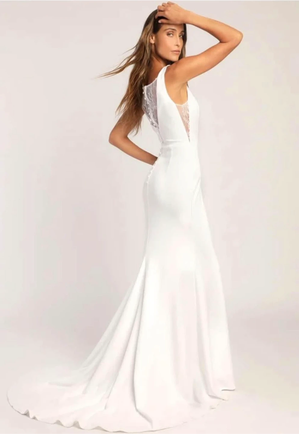 Ivory Sleeveless wedding Gown - photo 2