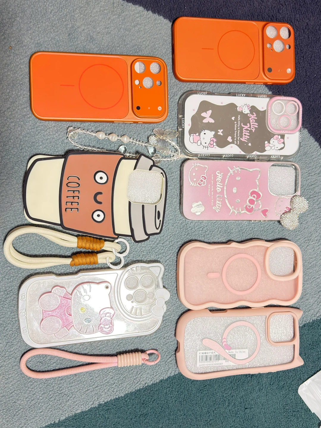 Hello Kitty and Coffee iPhone 16 pro max Cases