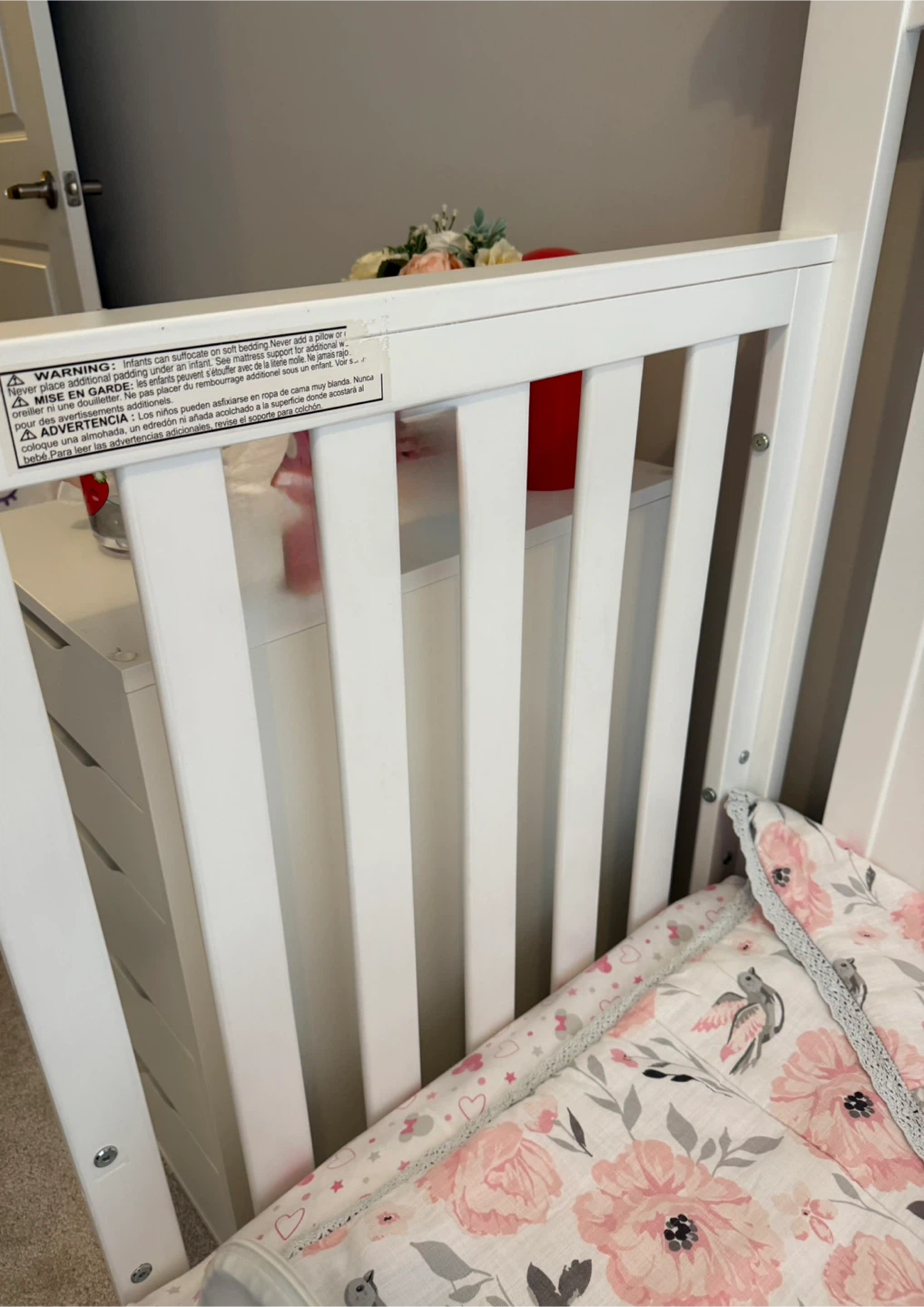 White Convertible Baby Crib - photo 4