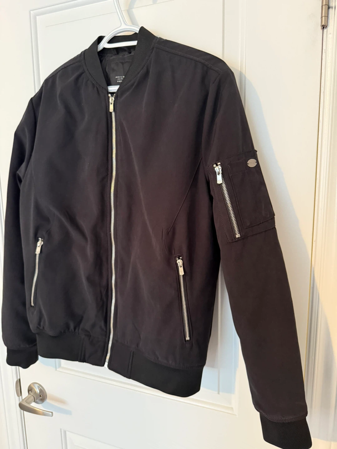 Jack & Jones Men's Black Bomber Jacket - photo 5