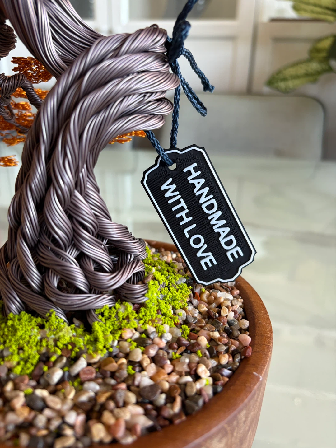 Handmade Wire Bonsai Tree Sculpture - photo 4