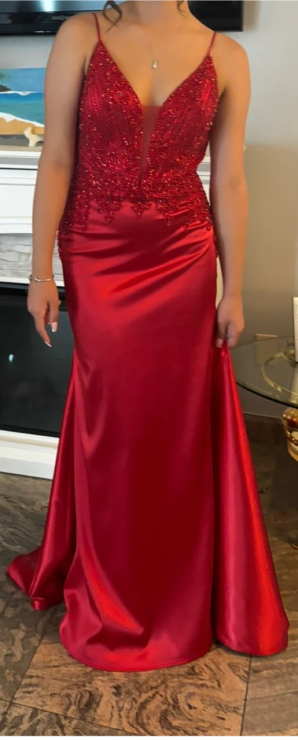 Long Formal Prom Beaded Dress - photo 4