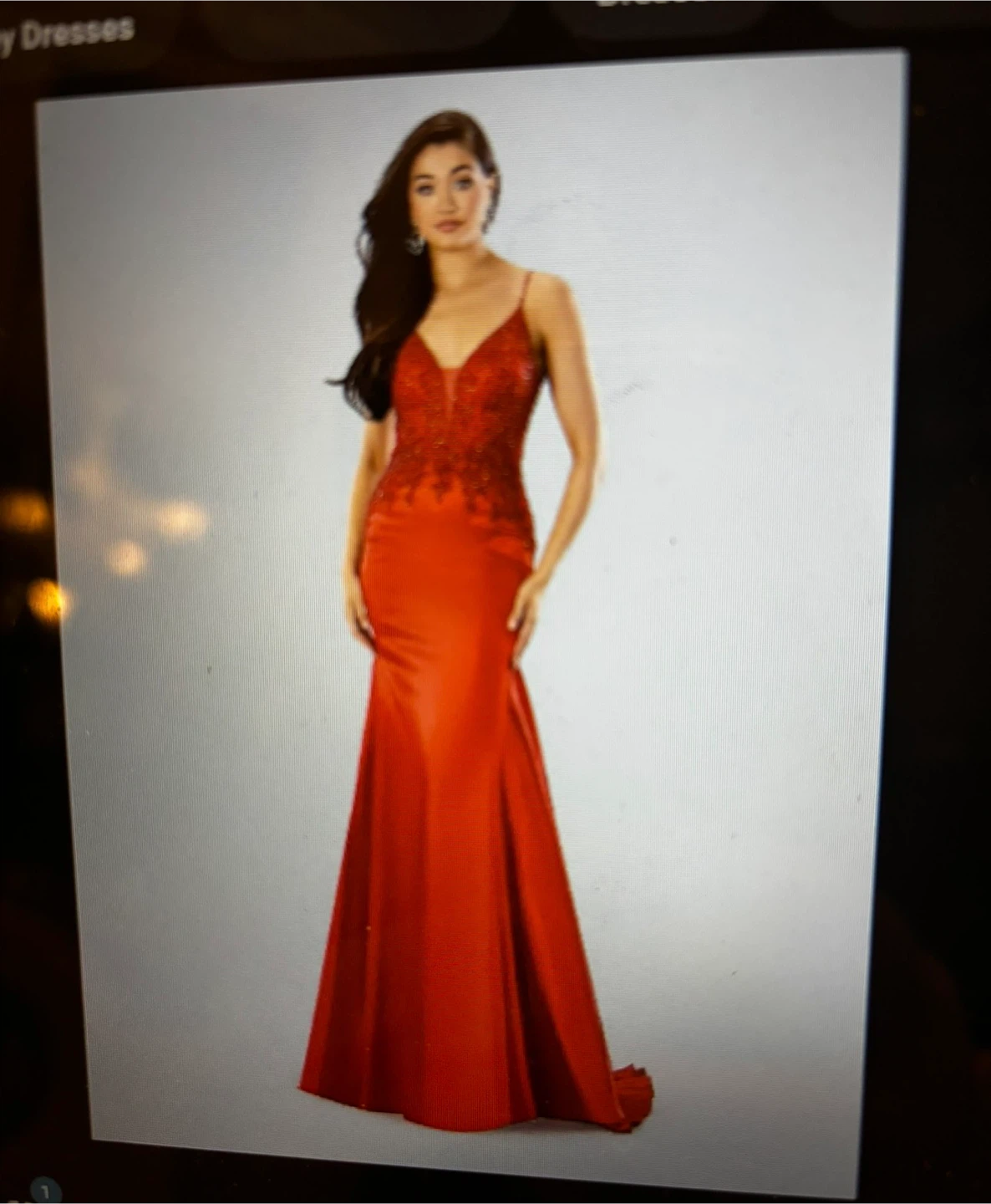 Long Formal Prom Beaded Dress