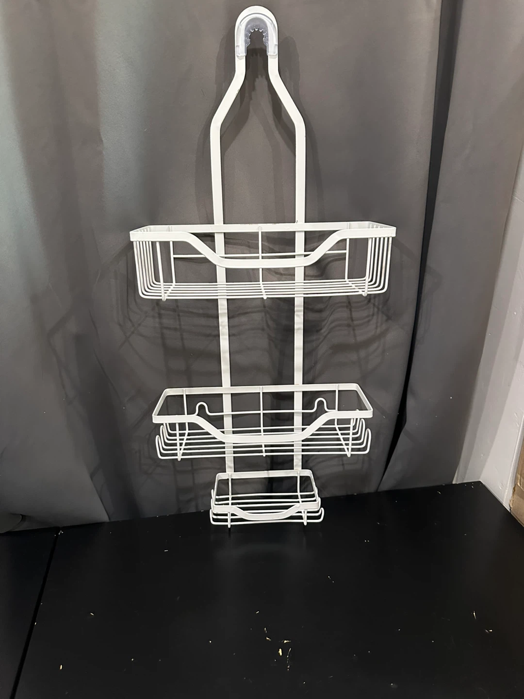 White 3-Tier Shower Caddy with Soap Dish - photo 3