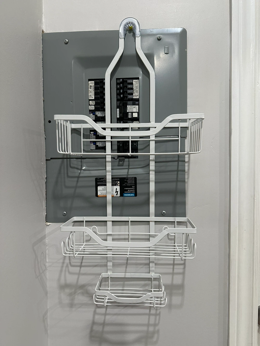 White 3-Tier Shower Caddy with Soap Dish - photo 2
