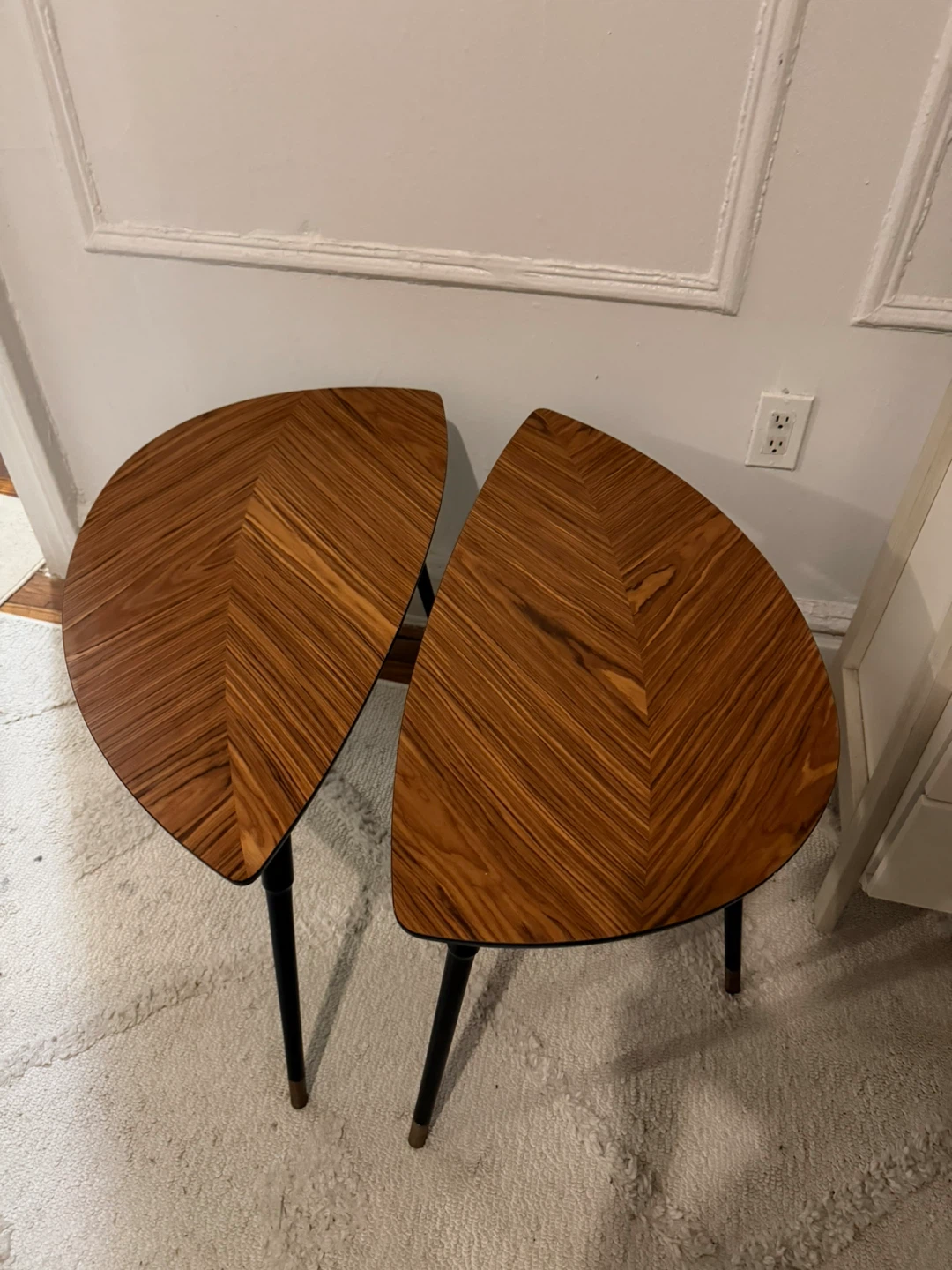 Set of 2 Mid-Century Modern Side Tables