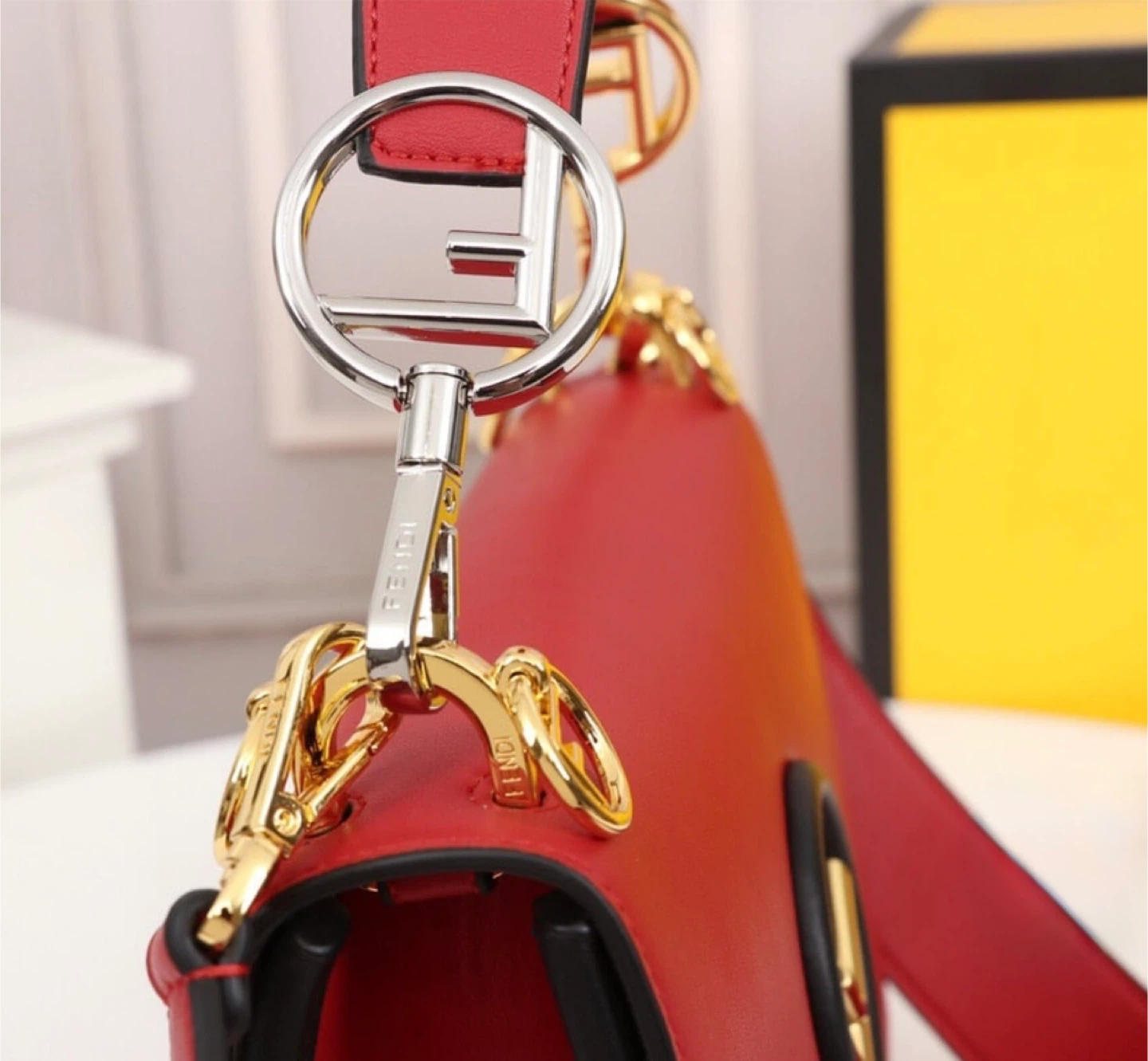 Fendi Kan I F Logo Red Bag - photo 4