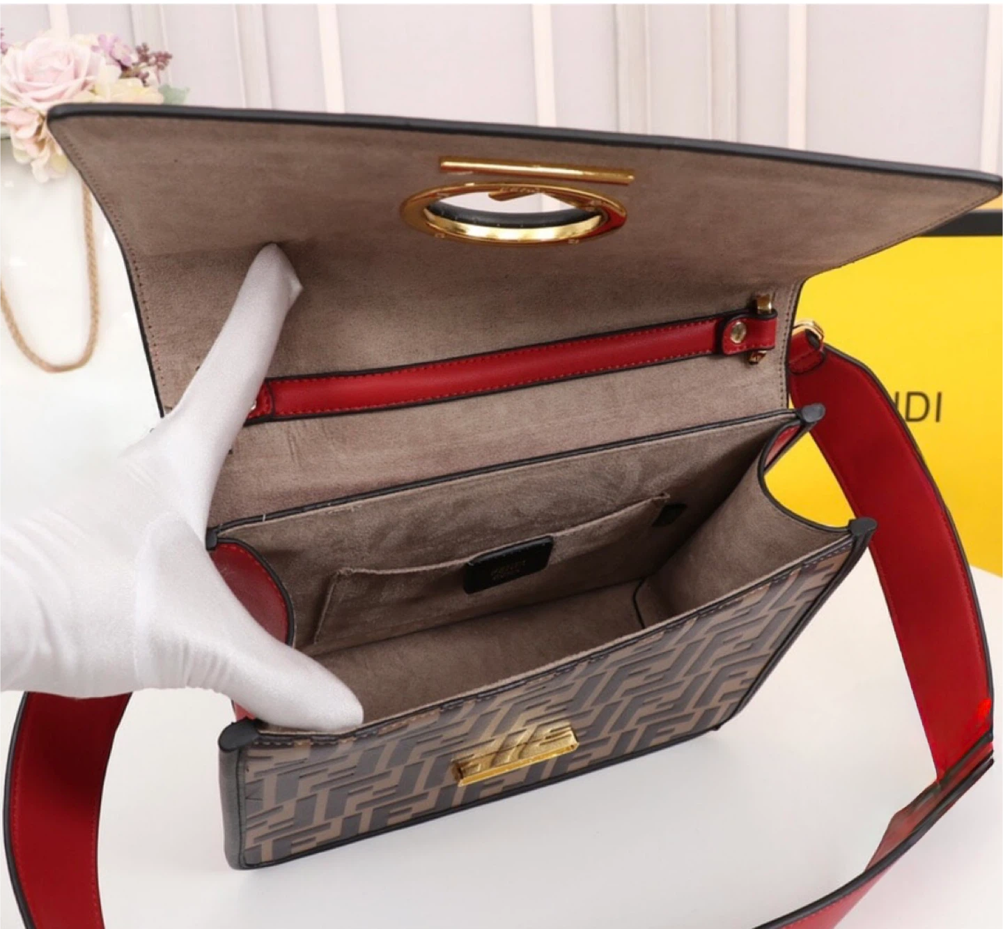 Fendi Kan I F Logo Red Bag - photo 2