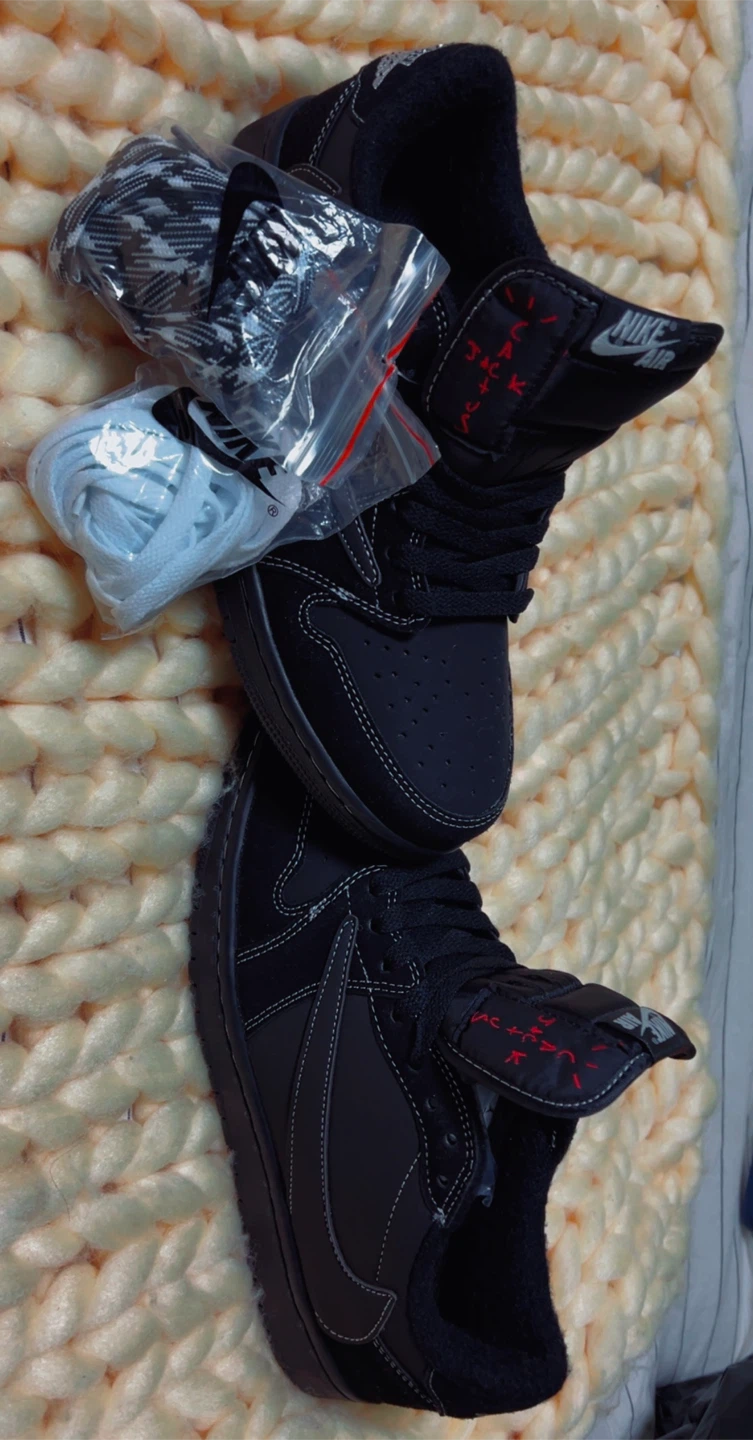 Nike Air Jordan 1 Low Travis Scott Black Phantom - photo 4