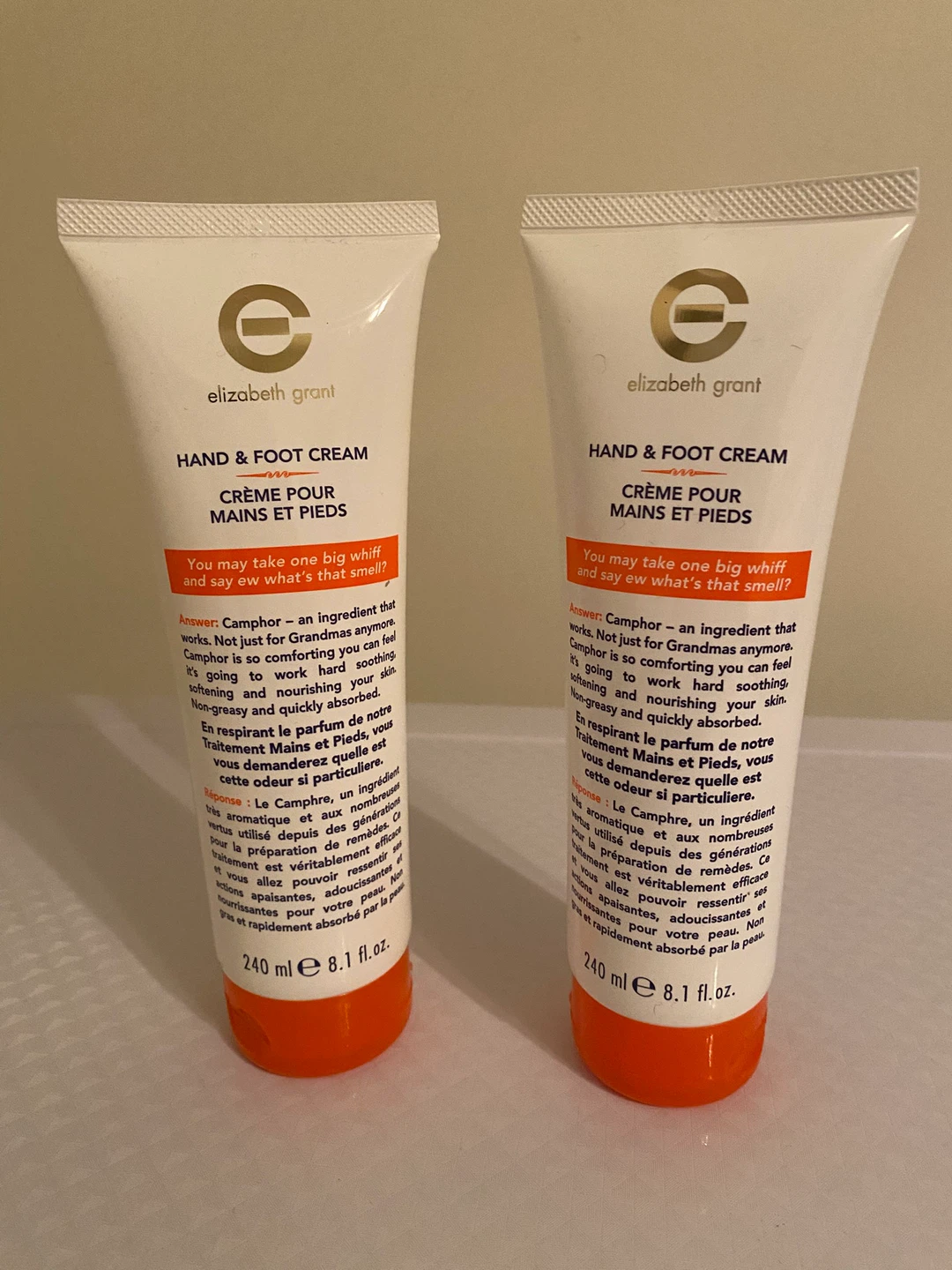 Elizabeth Grant Hand & Foot Cream 240ml (2 Pack)