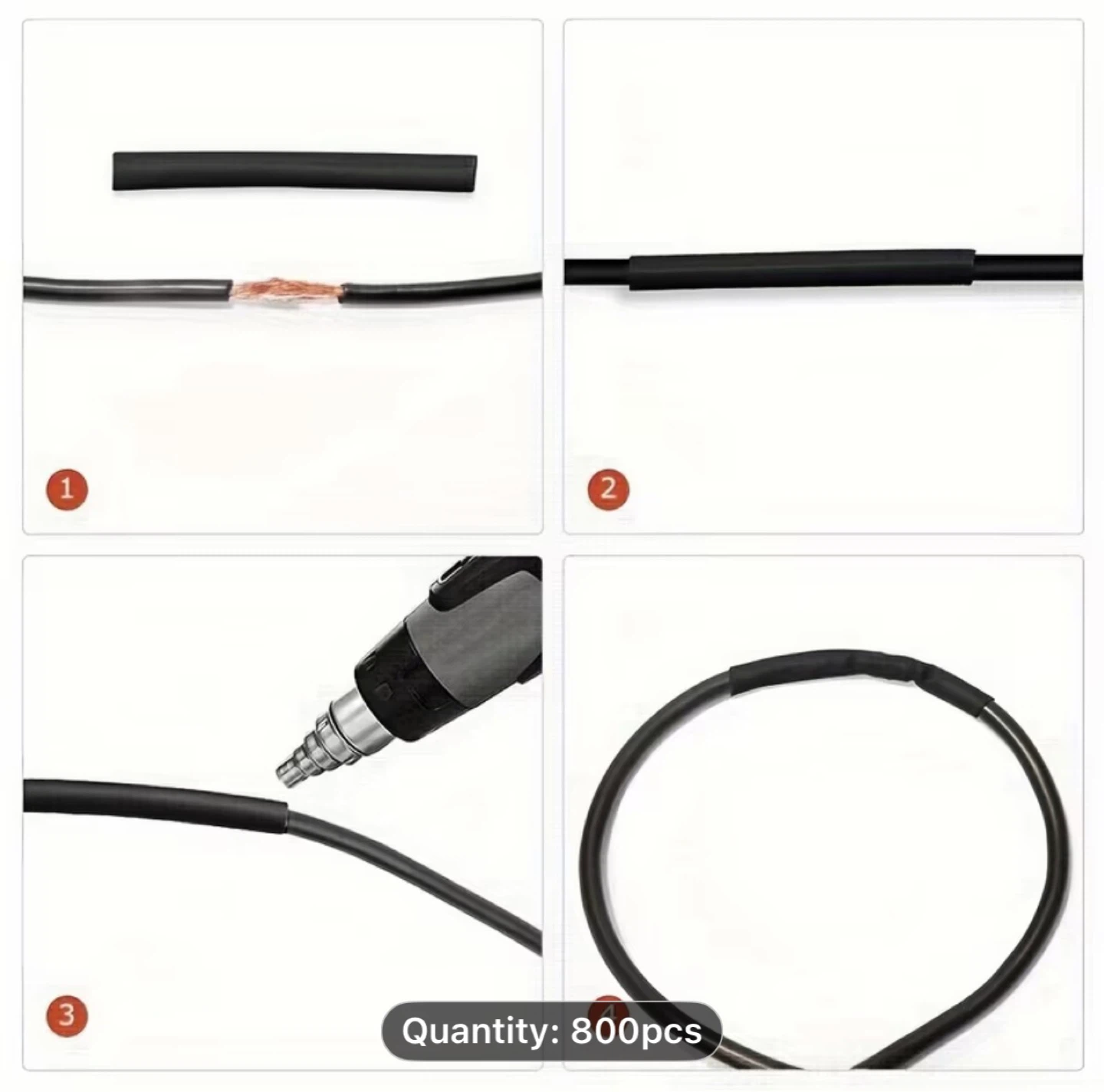 800pcs Vibrant Insulated Heat Shrink Tubing Kit - photo 5