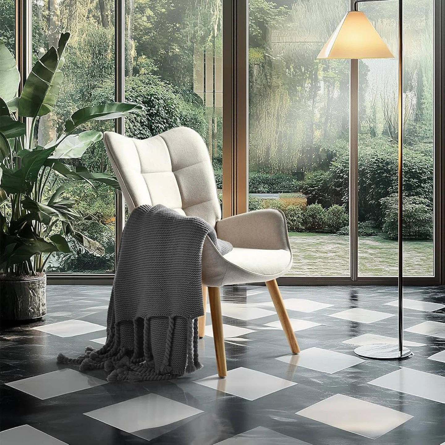Beige Living Room Accent Chair Leisure Chair - Nursery Armchairs - photo 3