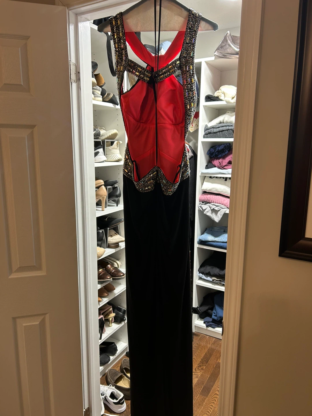 Black Beaded Formal Dress - photo 2