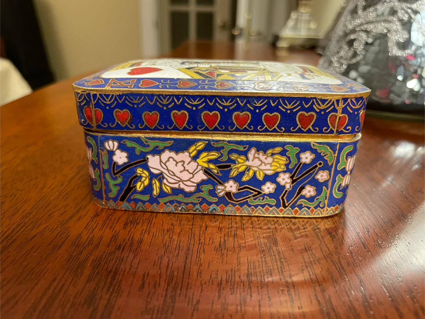 MOTHERS DAY King of Hearts Collectable Cloisonné Trinket Box - photo 2