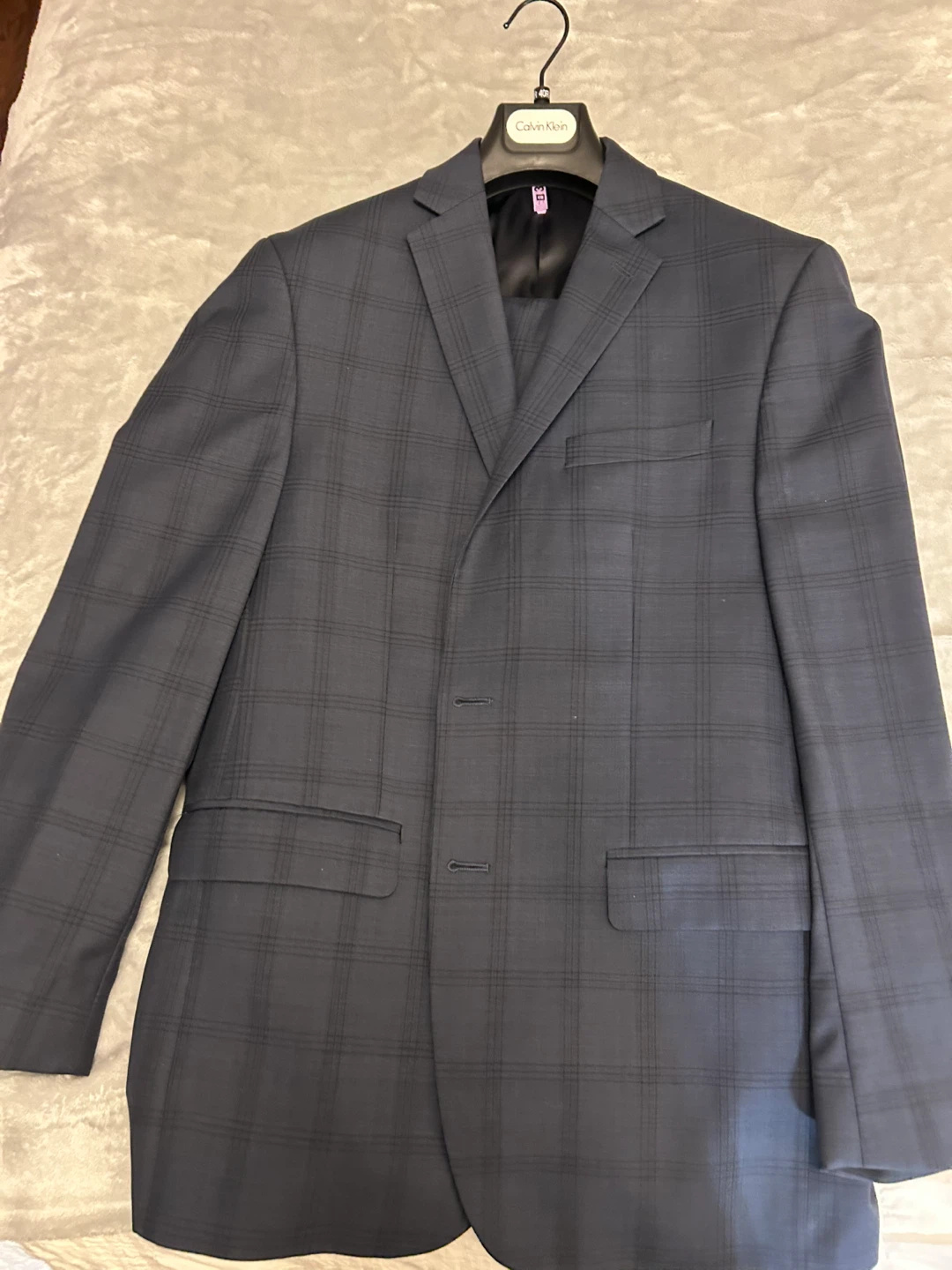 Calvin Klein Men's Plaid Wool Suit 40R - photo 2