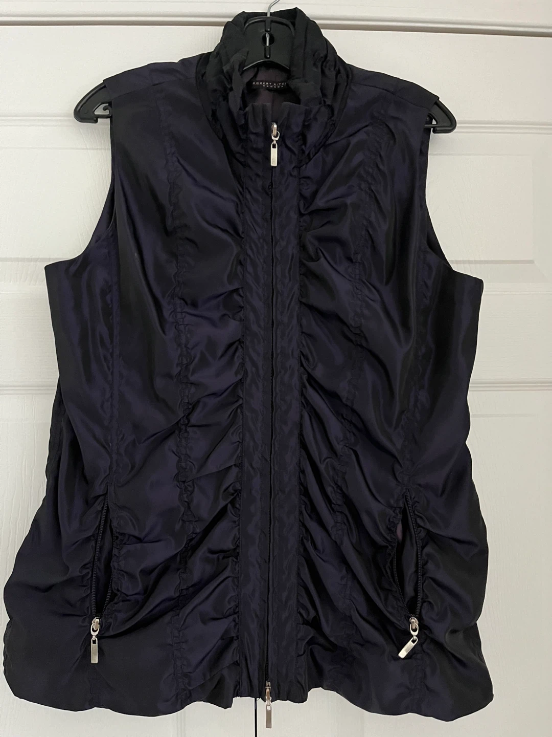 Robert Kitchen Canada Black Ruched Vest
