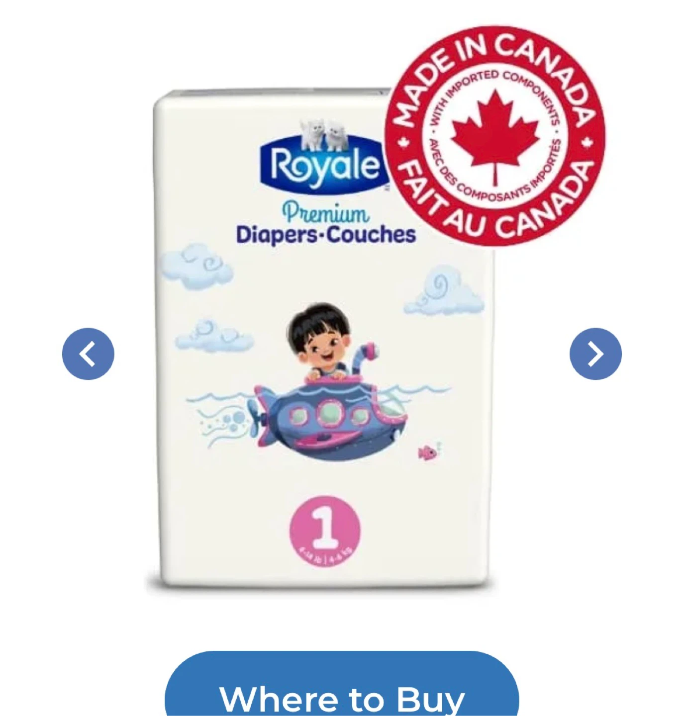 Royale Premium Diapers Size 1