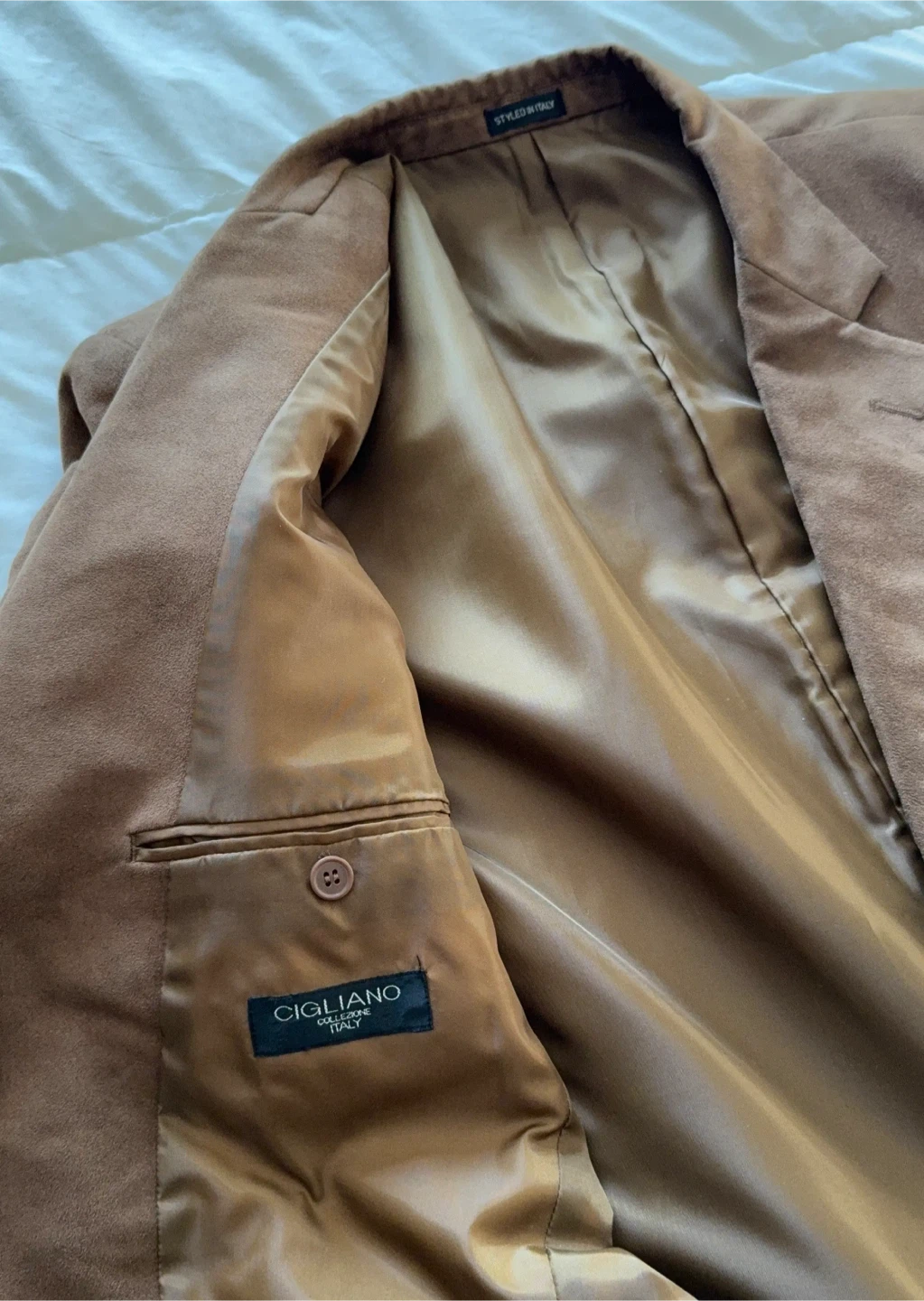 CIGLIANO Brown Suede Blazer - photo 3