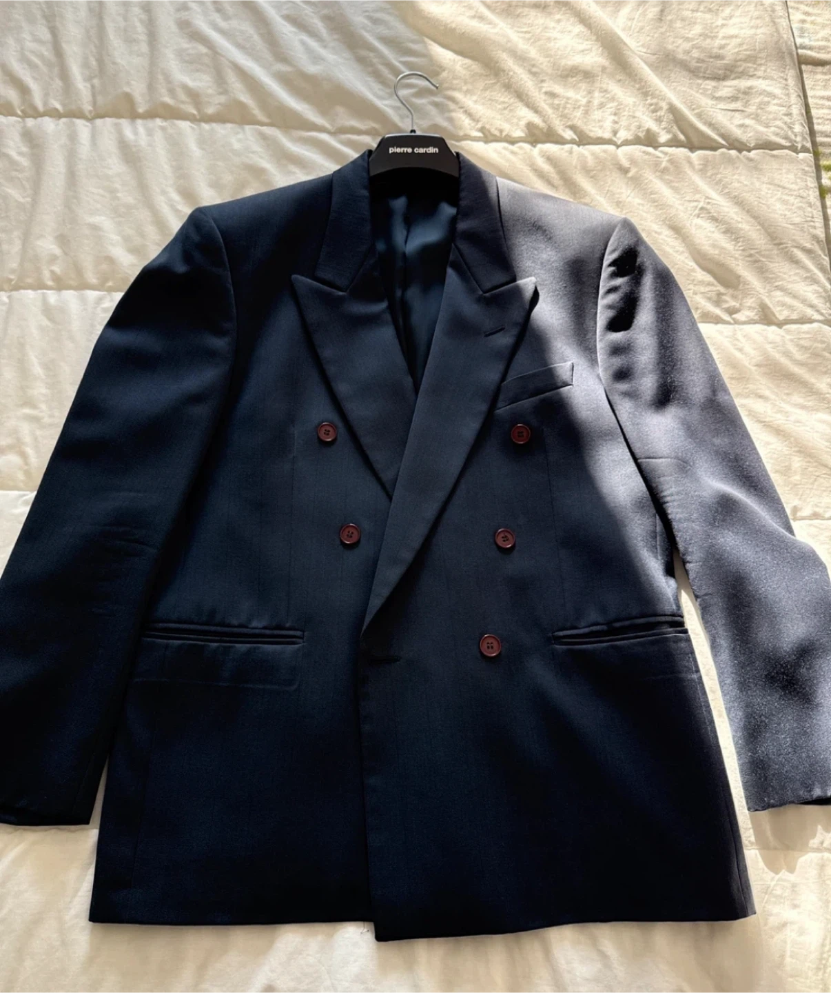 Moores Guido Bellini Double-Breasted Navy Blazer