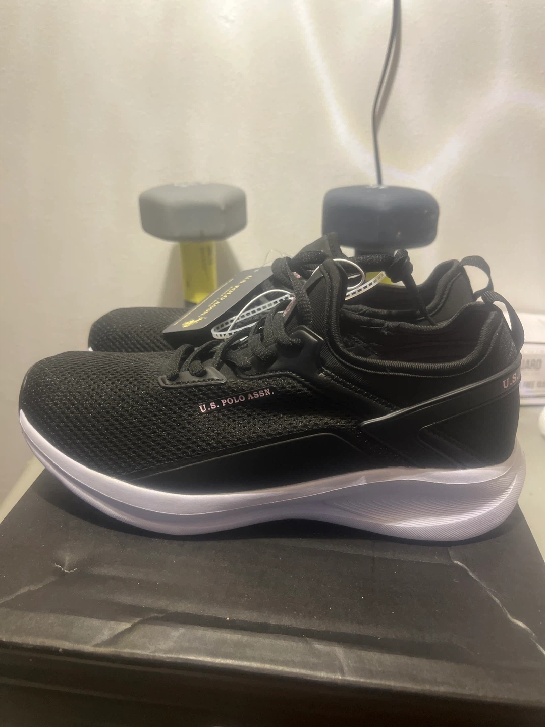 U.S. Polo Assn. Black Mesh Sneakers - Women's Size 8.5
