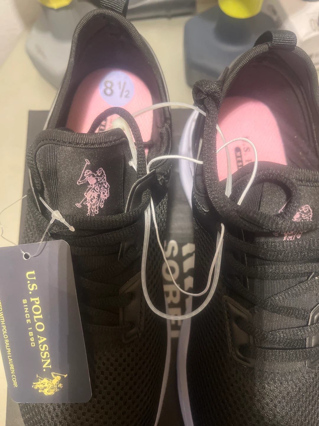 U.S. Polo Assn. Black Mesh Sneakers - Women's Size 8.5 - photo 3