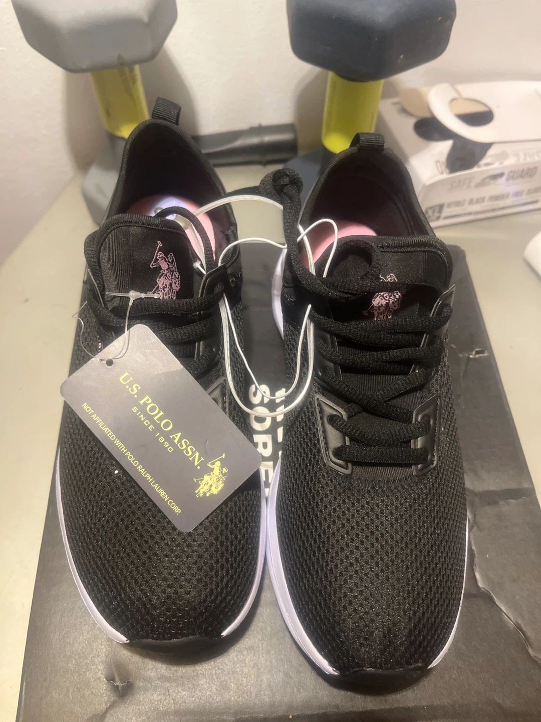 U.S. Polo Assn. Black Mesh Sneakers - Women's Size 8.5 - photo 2