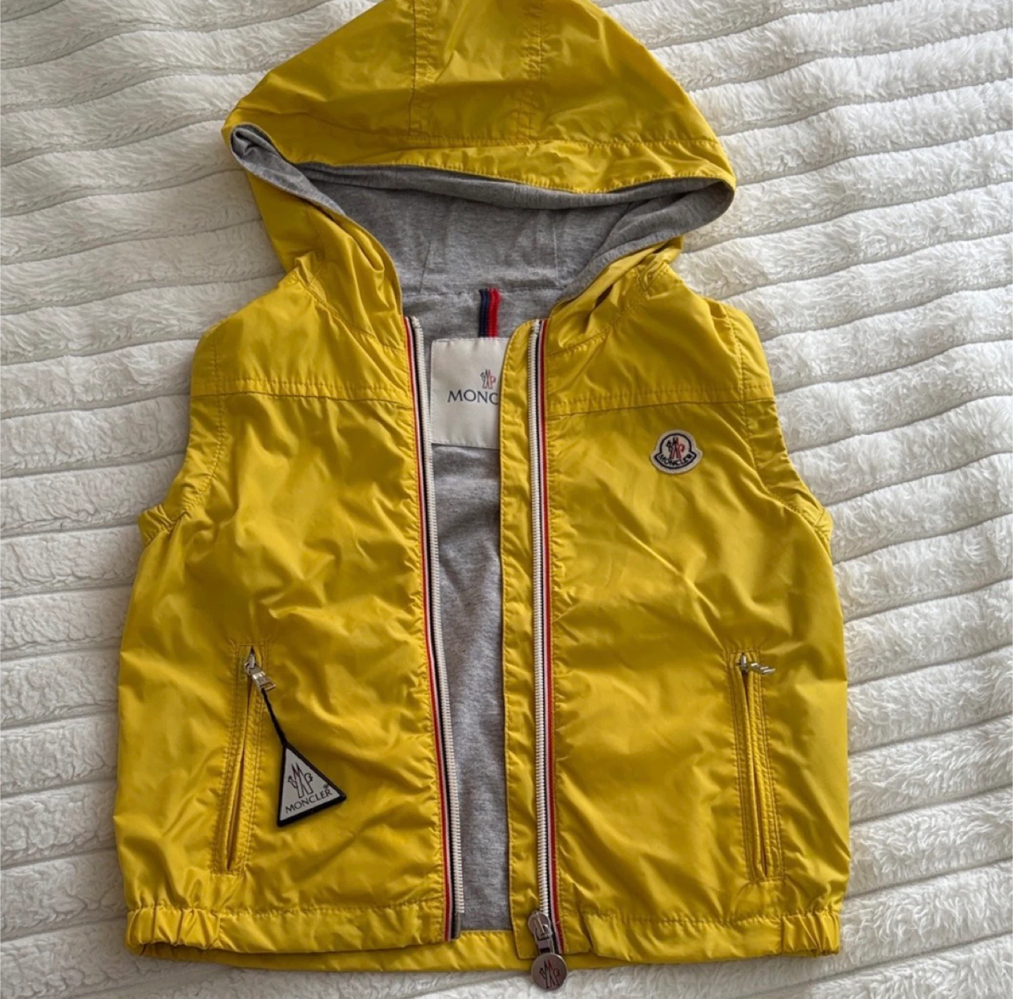 Moncler Vest Yellow Child Size 5Y