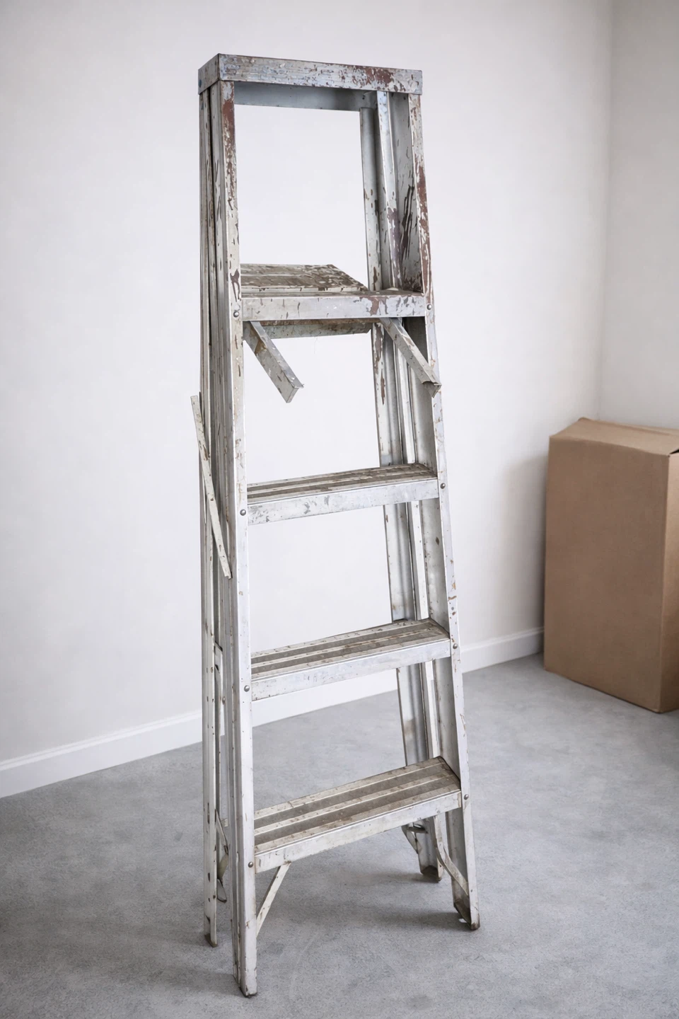 Vintage Metal Step Ladder 6ft