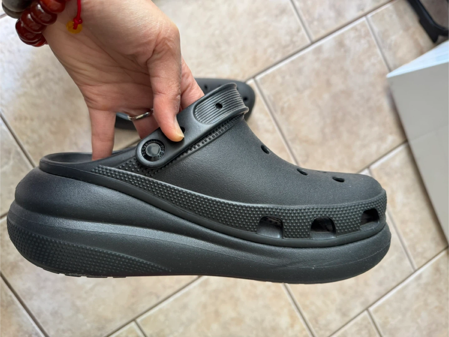 Crocs Platform Clogs Black Size W 10 / M 8 - photo 2